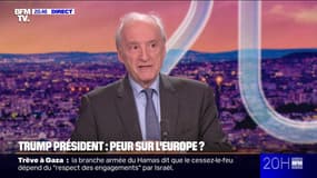 Investiture de Donald Trump: "Il faut harmoniser assez vite une position européenne pour trouver une fermeté tenable", estime Hubert Védrine (ancien ministre des Affaires Étrangères)