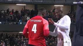 Danilo avec un joueur de l'US Revel.
