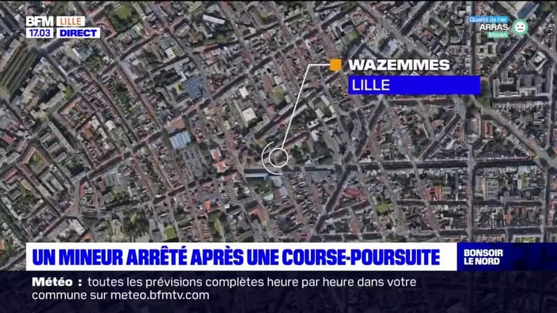 Lille: un mineur arrêté après une course-poursuite