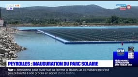 Peyrolles-en-Provence inaugure son parc solaire flottant