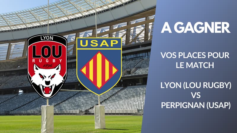 A gagner : vos places pour le match LOU RUGBY vs Perpignan