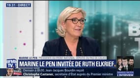 Interview de Macron: "On a vu un Président avec un air de premier communiant nous offrir un bouquet d’orties", pour Le Pen