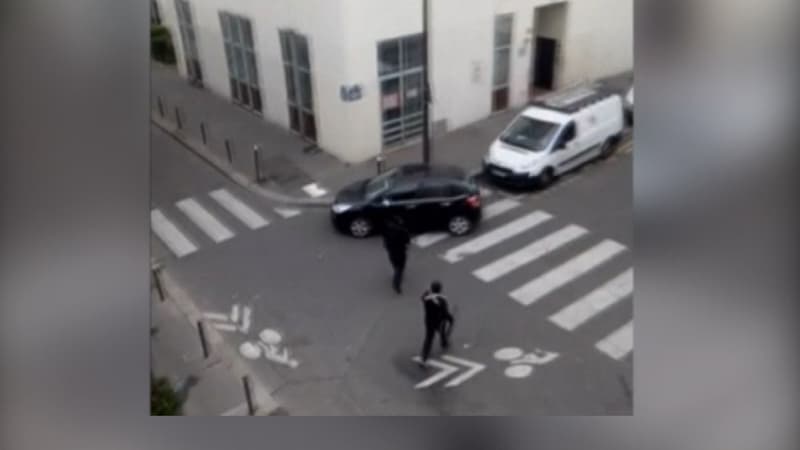 Une deuxième vidéo montre les frères Kouachi après l'attentat à Charlie Hebdo.
