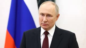 Le président russe Vladimir Poutine le 26 février 2024 à Moscou