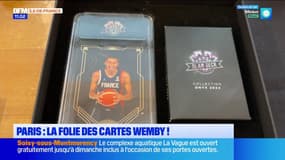 Paris: les collectionneurs se ruent sur des cartes souvenir de Wemby