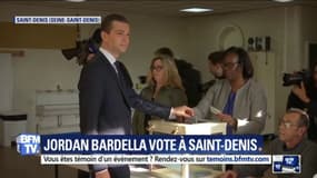 Européennes: Jordan Bardella a voté à Saint-Denis