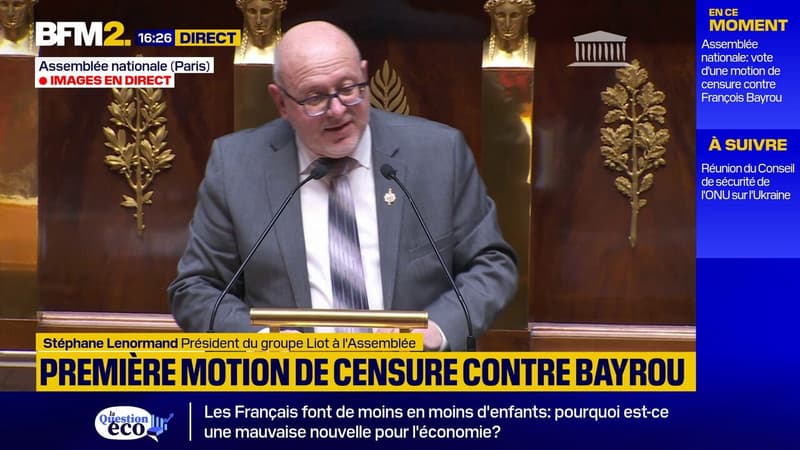 Motion de censure: le député Liot Stéphane Lenormand met en garde le Premier ministre, François Bayrou