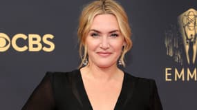 La comédienne Kate Winslet, aux Emmy Awards, le 19 septembre 2021 à Los Angeles.