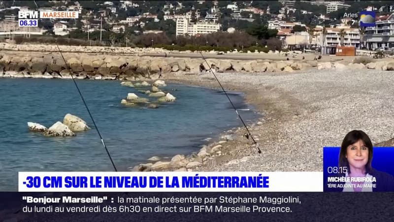 Marseille: une baisse du niveau de la mer Méditerranée inhabituelle