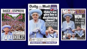 Les unes de ce vendredi 3 juin 2022 du Daily Express, du Daily Mail et du Daily Mirror