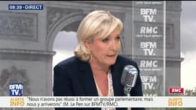 Marine Le Pen face à Jean-Jacques Bourdin en direct 