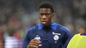 Mamadou Sarr avant un match de Ligue 1 entre l'OM et Strasbourg - le 19/01/2025