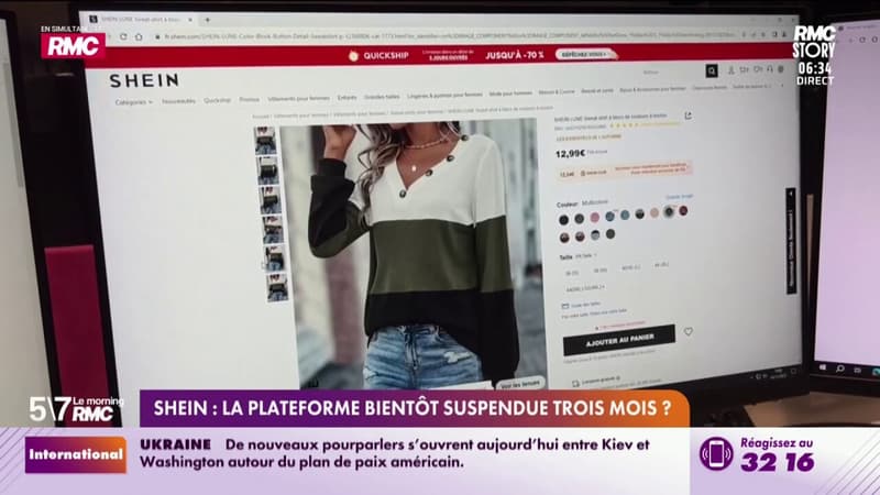 Shein : la plateforme bientôt suspendue trois mois ?
