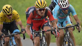 Chris Froome, Tejay van Garderen et Vincenzo Nibali (de gauche à droite)