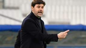 L'entraîneur argentin du Paris-SG, Mauricio Pochettino, lors du match de Ligue 1 à Marseille, le 7 février 2021