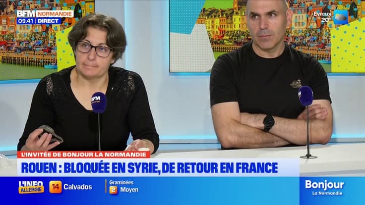 Rouen: Amjaad, bloquée en Syrie où son mari a été assassiné, est de retour en France