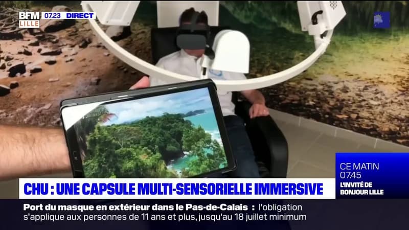 CHU de Lille: une capsule multi-sensorielle immersive pour apaiser les patients