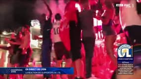 Les célébrations des supporters lyonnais