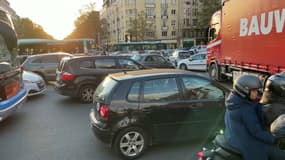 L'autoroute A13 ce lundi soir.