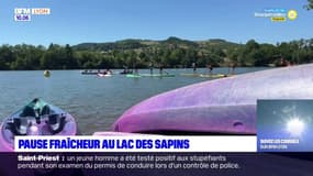 Pause fraîcheur au lac des Sapins 