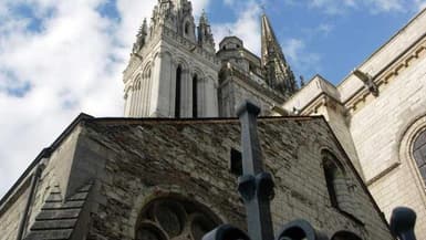 Vue de la cathédrale d'Angers