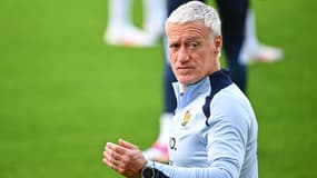 Le sélectionneur Didier Deschamps pendant un entraînement de la France à l'Euro, le 19 juin 2024