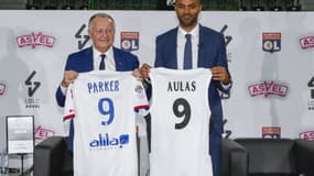 Jean-Michel Aulas et Tony Parker