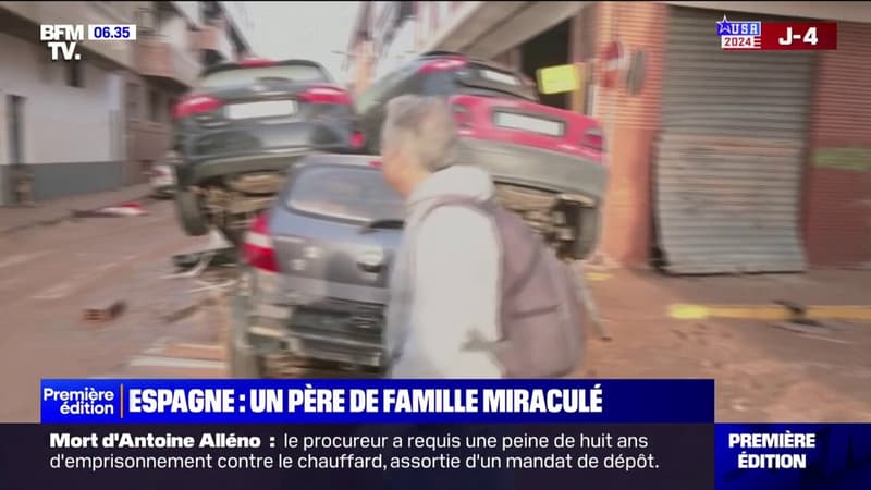 Inondations en Espagne: un père de famille miraculé