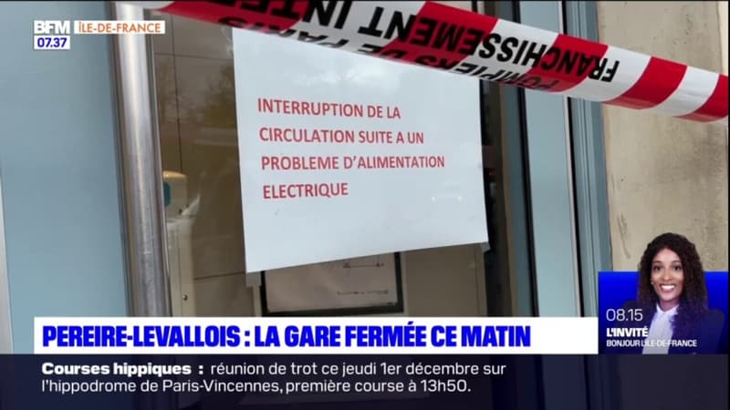 Pereire-Levallois: la gare fermée ce matin