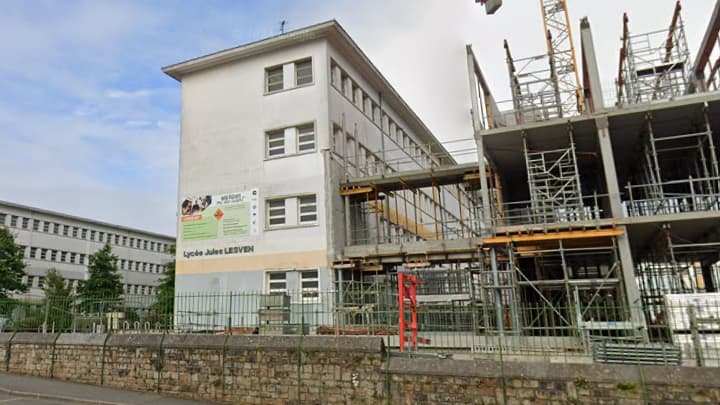 Le lycée Jules-Lesven à Brest (Finistère)