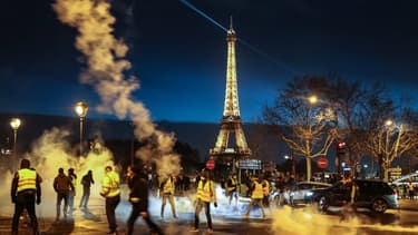 La mobilisation des gilets jaunes samedi 22 décembre, à Paris.