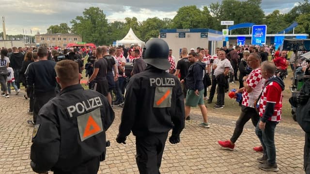Des bagarres ont éclaté entre supporters croates, le 15 juin 2024.