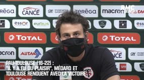 Pau-Toulouse (16-22) : "Il y a eu du plaisir", Médard et Toulouse renouent avec la victoire