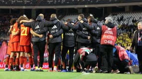 L'équipe de Belgique, le 16 octobre 2023