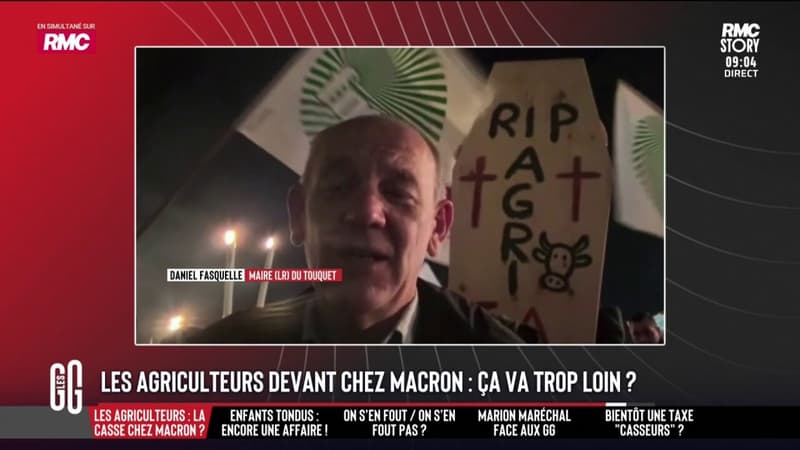 "Je les soutiens": le maire du Touquet présent aux côtés des agriculteurs devant chez les Macron