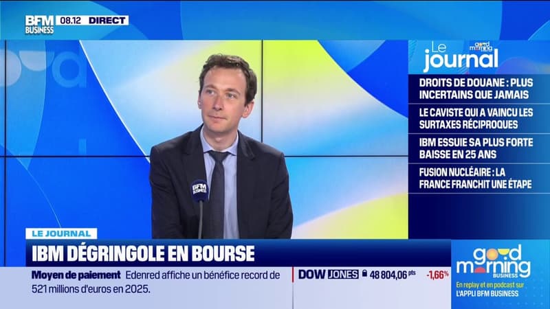 -13% en clôture à Wall Street: IBM dégringole en bourse