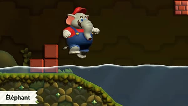 Dans "Super Mario Bros. Wonder", Mario peut se transformer en éléphant