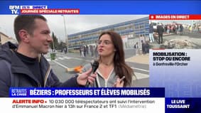 Réforme des retraites: à Béziers, les élèves du lycée Jean Moulin mobilisés
