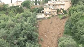 Un éboulement à Mandelieu-la-Napoule (Alpes-Maritimes)