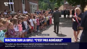 "Ça va la claque que tu t'es prises ?": Emmanuel Macron interpellé par un enfant dans une école en Picardie