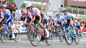 Anthony Pérez, samedi 1er juillet 2023, lors de la première étape du Tour de France