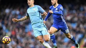 Eden Hazard et Aleksandar Kolarov
