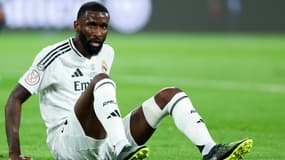 Antonio Rüdiger lors de la finale de la Coupe du Roi entre le Real et Barcelone, le 26 avril 2025.