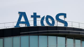Le siège du groupe d'informatique français Atos, situé à Bezons (Val-d'Oise), près de Paris, photographié le 26 avril 2024