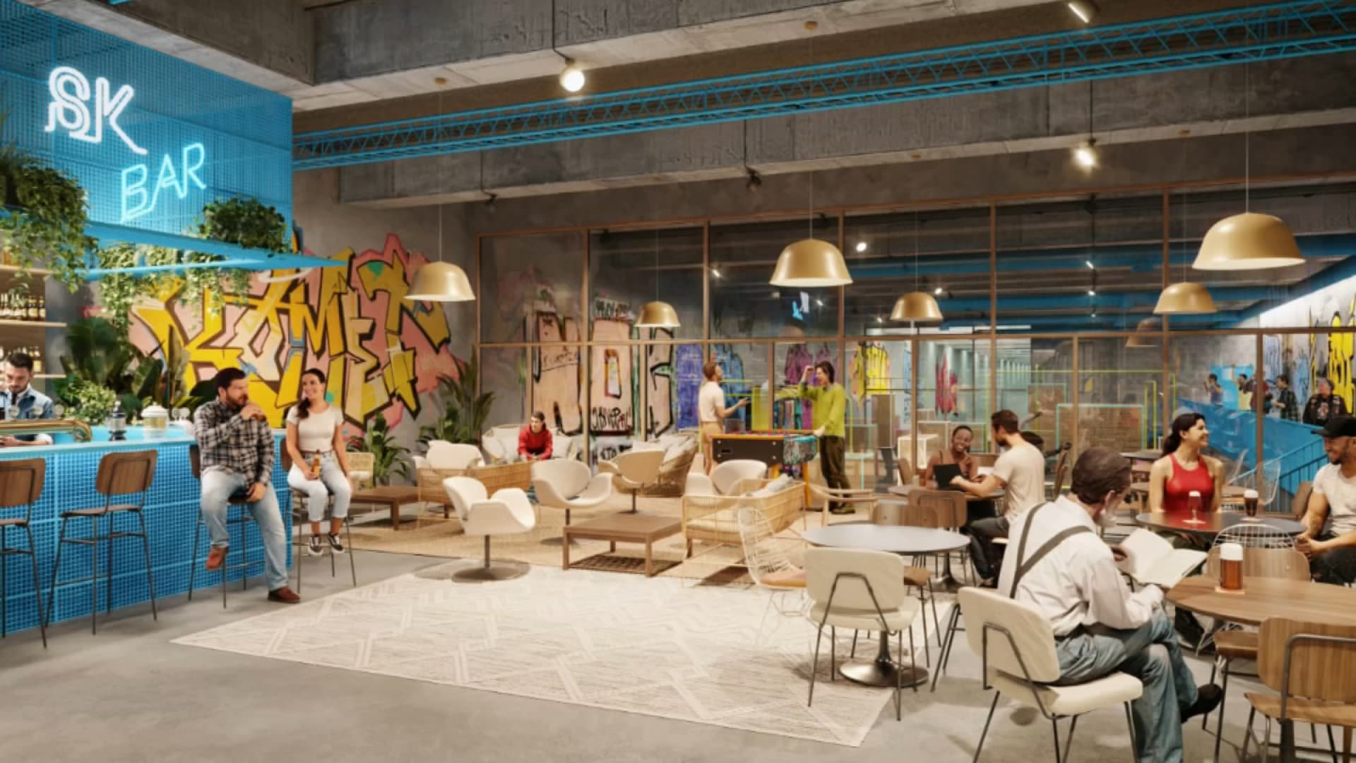 Le tiers-lieu festif devra conserver la personnalité de la station de métro K, repère des artistes de street-art.