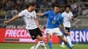 Pellegrini et Goretzka lors d'Italie-Allemagne, le 4 juin 2022.