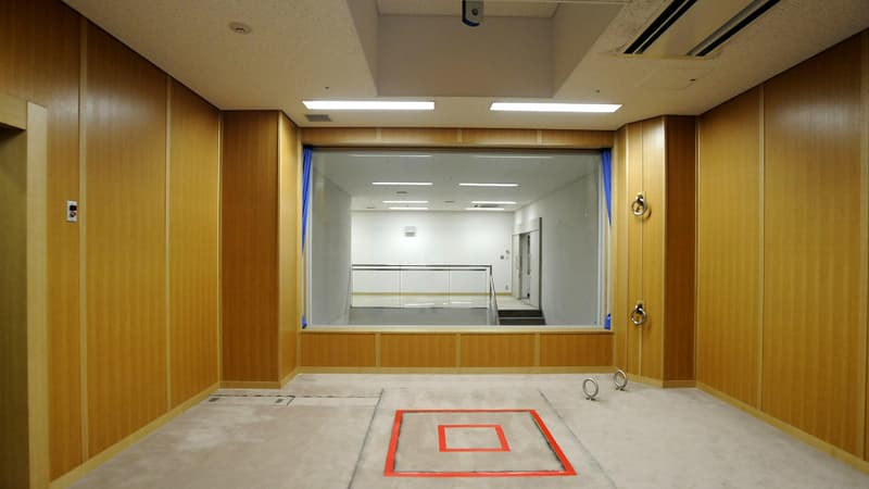 Une chambre d'exécution dans une prison de Tokyo, photographiée en 2010.