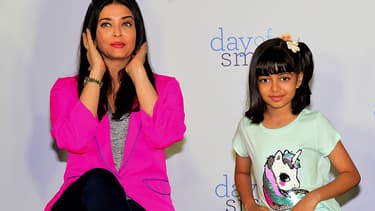 L'actrice Aishwarya Rai et sa fille