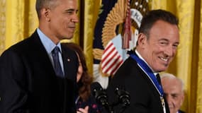 Barack Obama et Bruce Springsteen à Washington, le 22 novembre 2016.