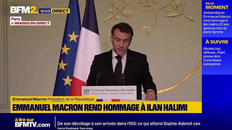 Le gouvernement va "travailler" à un renforcement de la pénalisation des actes "antisémites et racistes", annonce Emmanuel Macron